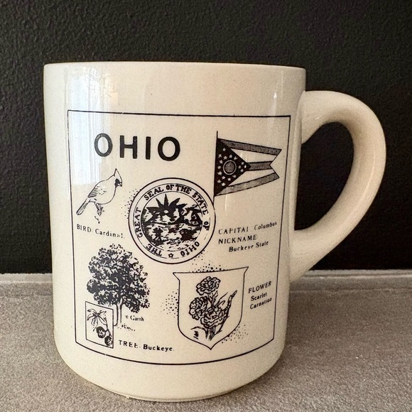Other - State of Ohio Ceramic Coffee Mug - White